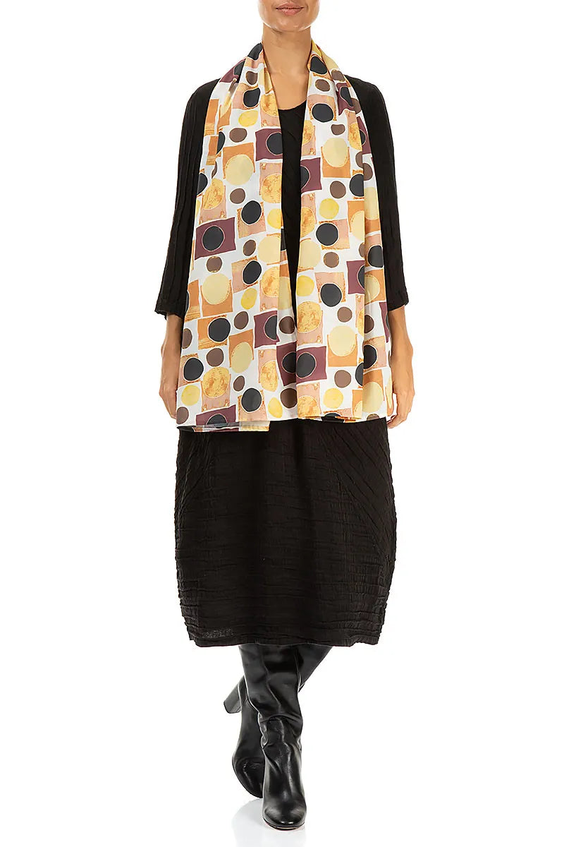 Geometric Sunset Light Scarf 2