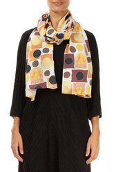 Geometric Sunset Light Scarf 1