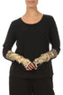 Gold Metallic Cotton Wristlets 1