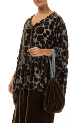 Golden Sage Silk Velvet Evening Hand Bag 2