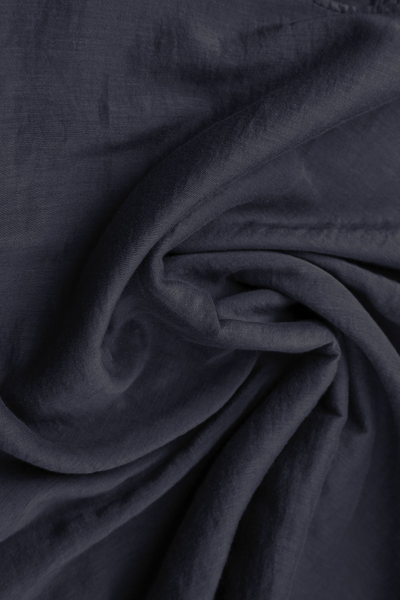 Graphite Blue Silk Cotton Scarf 4