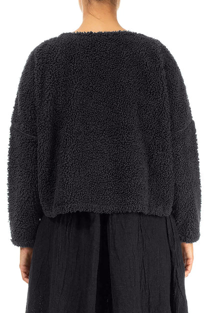 Graphite Blue Teddy Cotton Jumper
