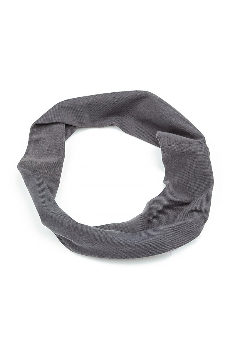 Bandeau en coton graphite