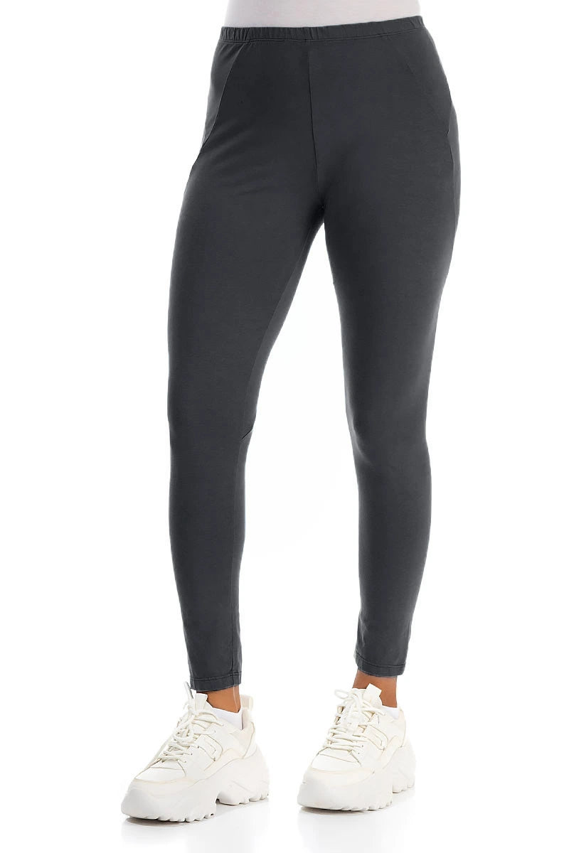 Leggings en coton graphite