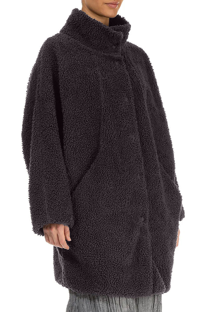 Graphite Teddy Cotton Coat 3