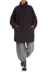 Graphite Teddy Cotton Coat 4