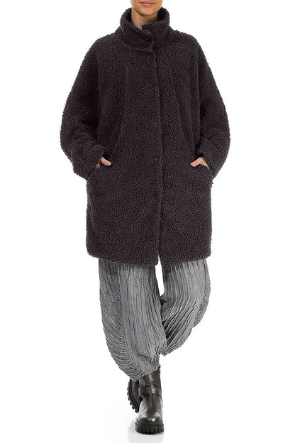 Graphite Teddy Cotton Coat 4