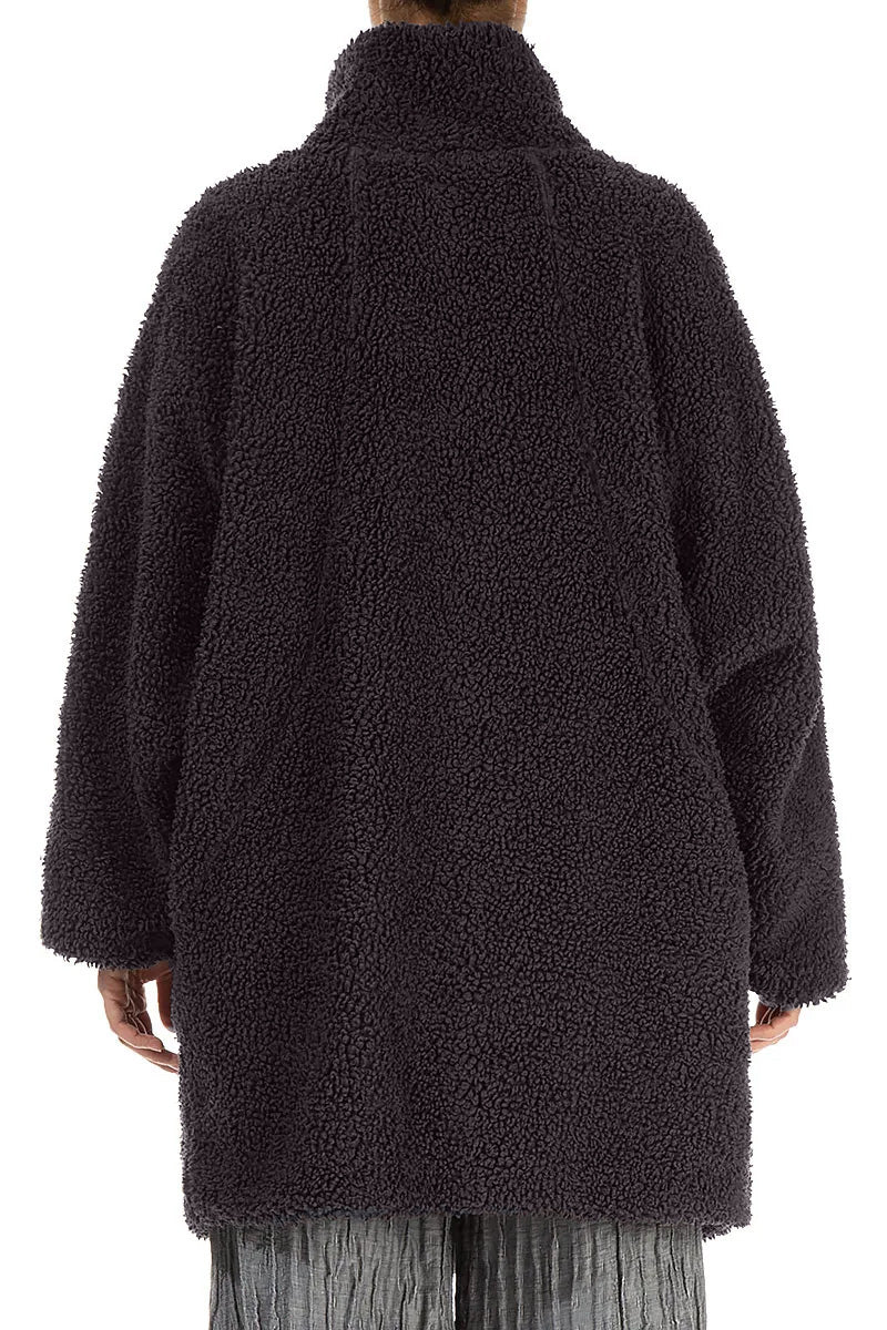 Graphite Teddy Cotton Coat 2