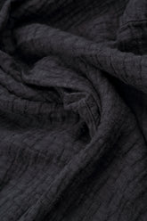 Graphite Textured Linen Trousers 4