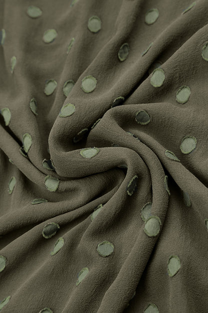 Green Mist Light Dotty Silk Scarf 4