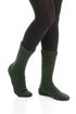 Green Wool Linen Socks 1
