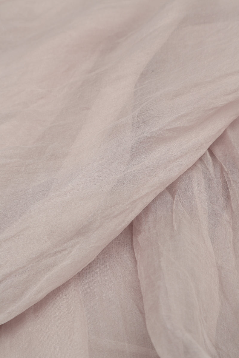 Greige Silk Chiffon Scarf 4