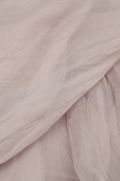 Greige Silk Chiffon Scarf 4