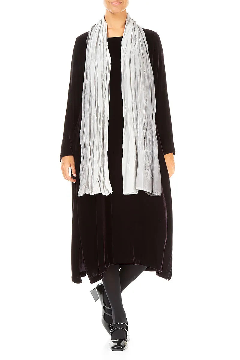 Grey Ombré Pure Silk Scarf 2