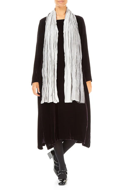 Grey Ombré Pure Silk Scarf 2