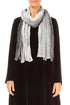 Grey Ombré Pure Silk Scarf 1