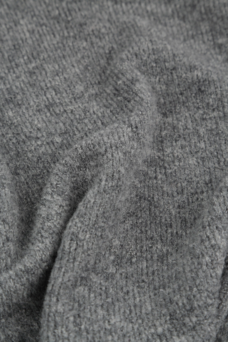 Grey Wool Infinity Scarf 4