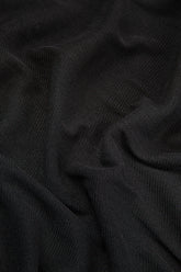 High Neck Fitted Black Tulle Silk Blouse 5