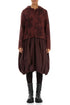 Hooded Merlot Alabaster Cotton Jacket Dress 1