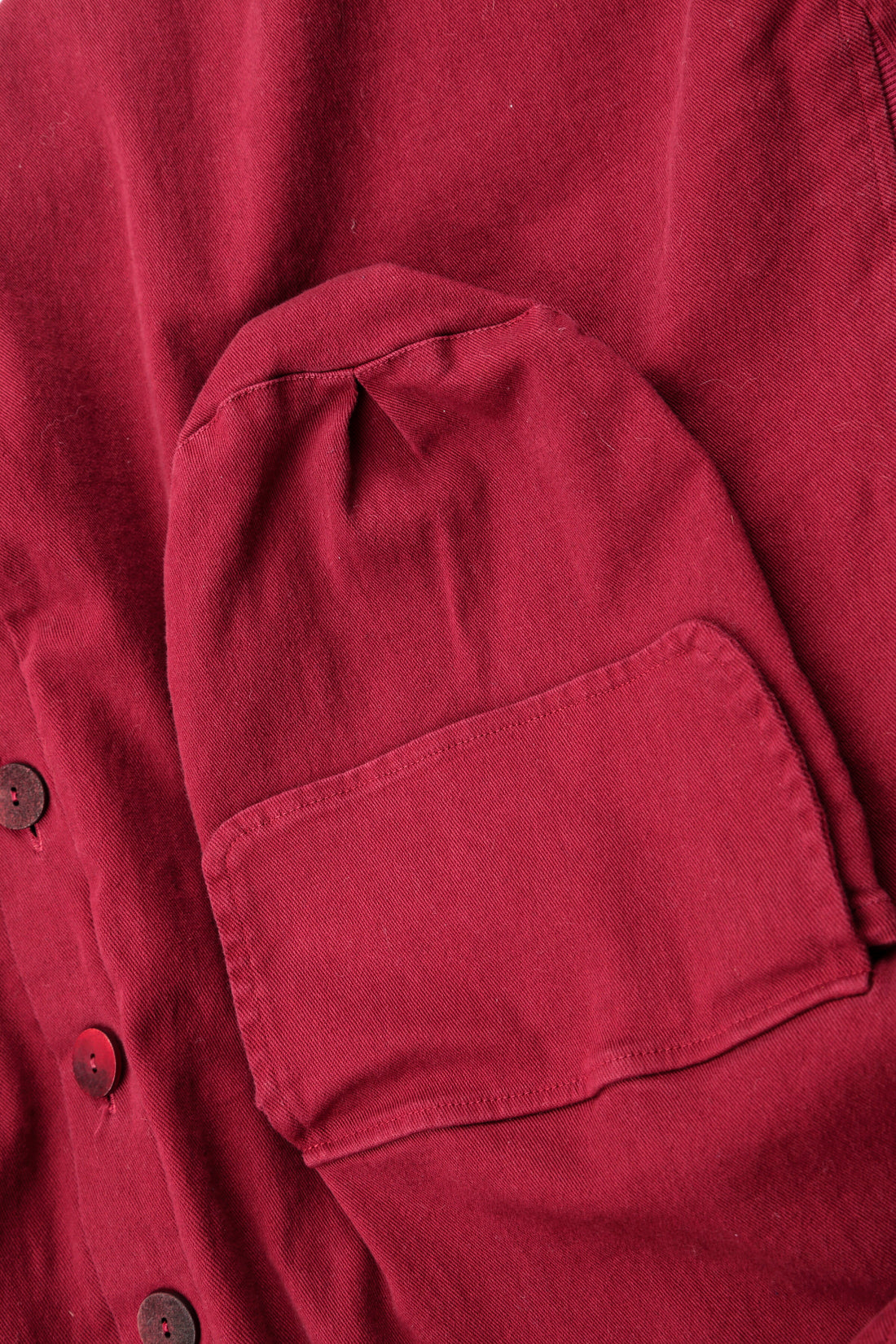 Hooded Stretch Hem Ruby Denim Cotton Coat 6
