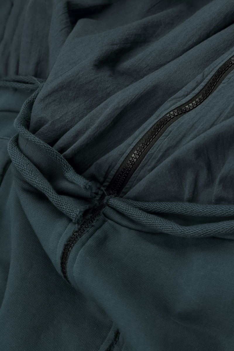Hooded Slate Cotton Jacket Dress 6