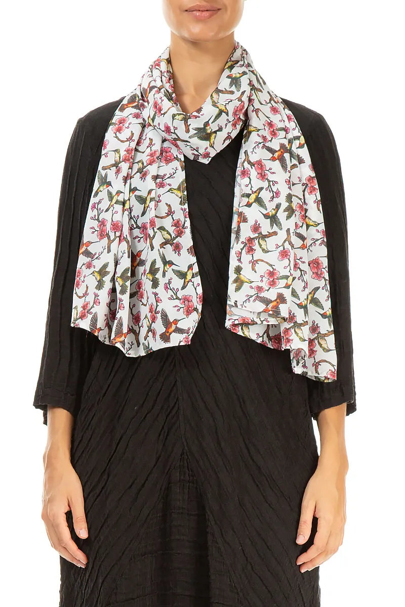 Hummingbird Blossom Light Scarf 1