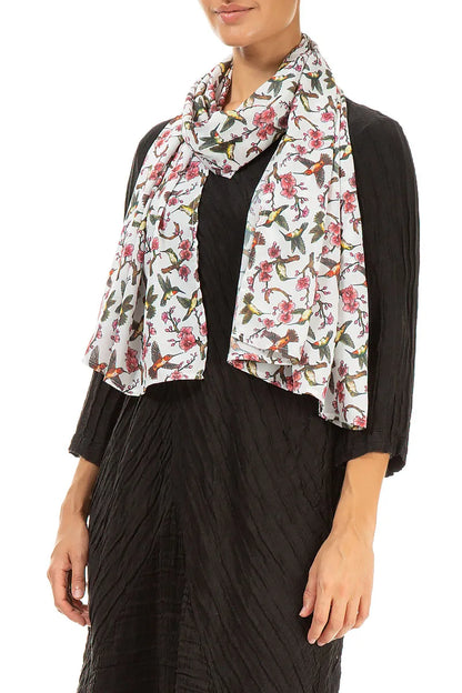 Hummingbird Blossom Light Scarf 3