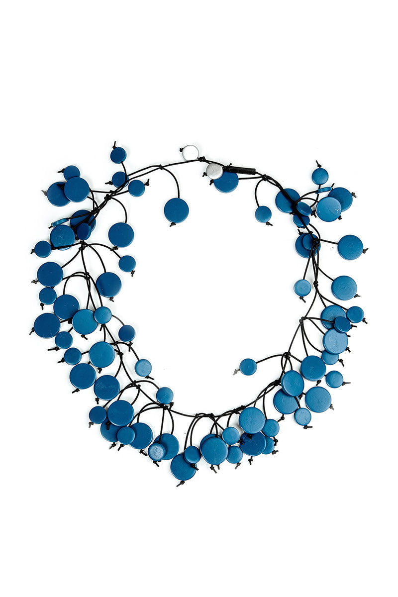 Indigo Harvest Coin Necklace