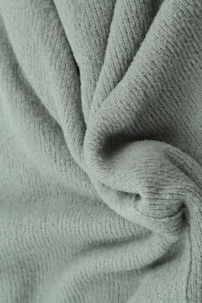 Khaki Edge Pistachio Wool Cardigan 5