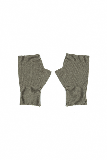 Khaki Soft Wool Arm Warmers