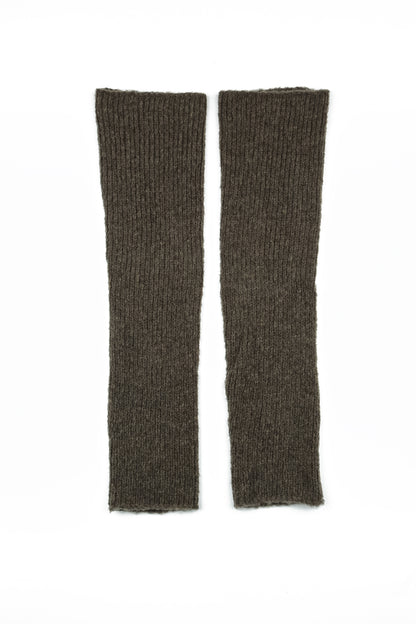 Khaki Wool Leg Warmers