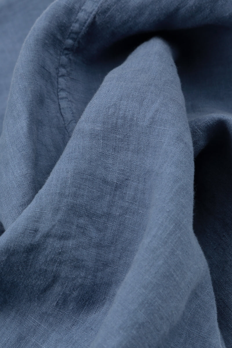 Blue Nova Linen Dungaree Dress 6