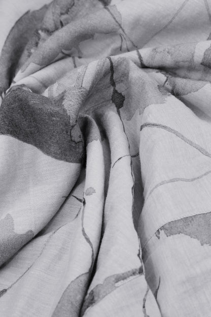 Wide Loose Lilac Grey Mirage Linen Jumpsuit 7