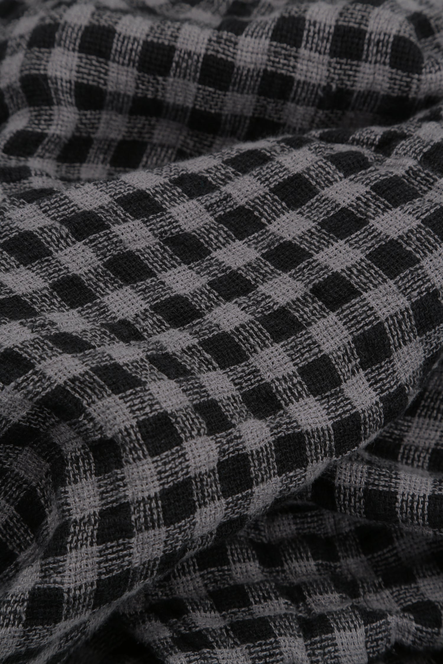 Balloon Grey Check Linen Dress 6