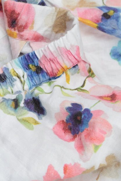Culottes aus Leinen „Primrose“ mit weitem Beinabschluss