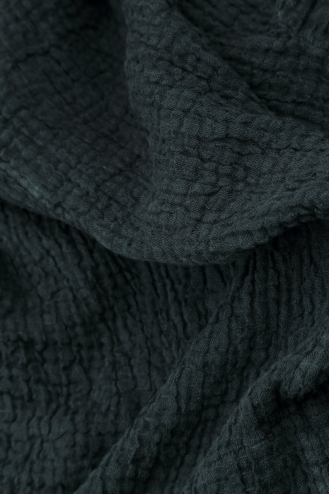 Cowl Neck Slate Textured Linen Blouse 5