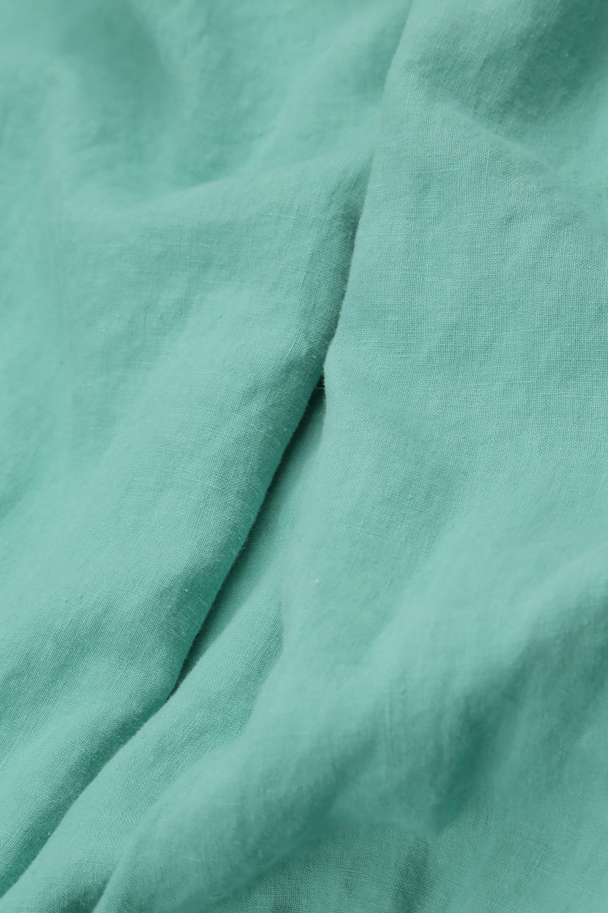 Sleeveless Pleated Mint Linen Top