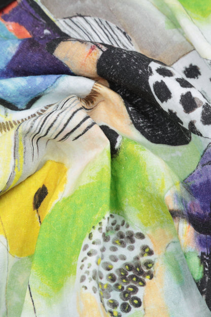 Loose Artmaze Linen Shirt 5