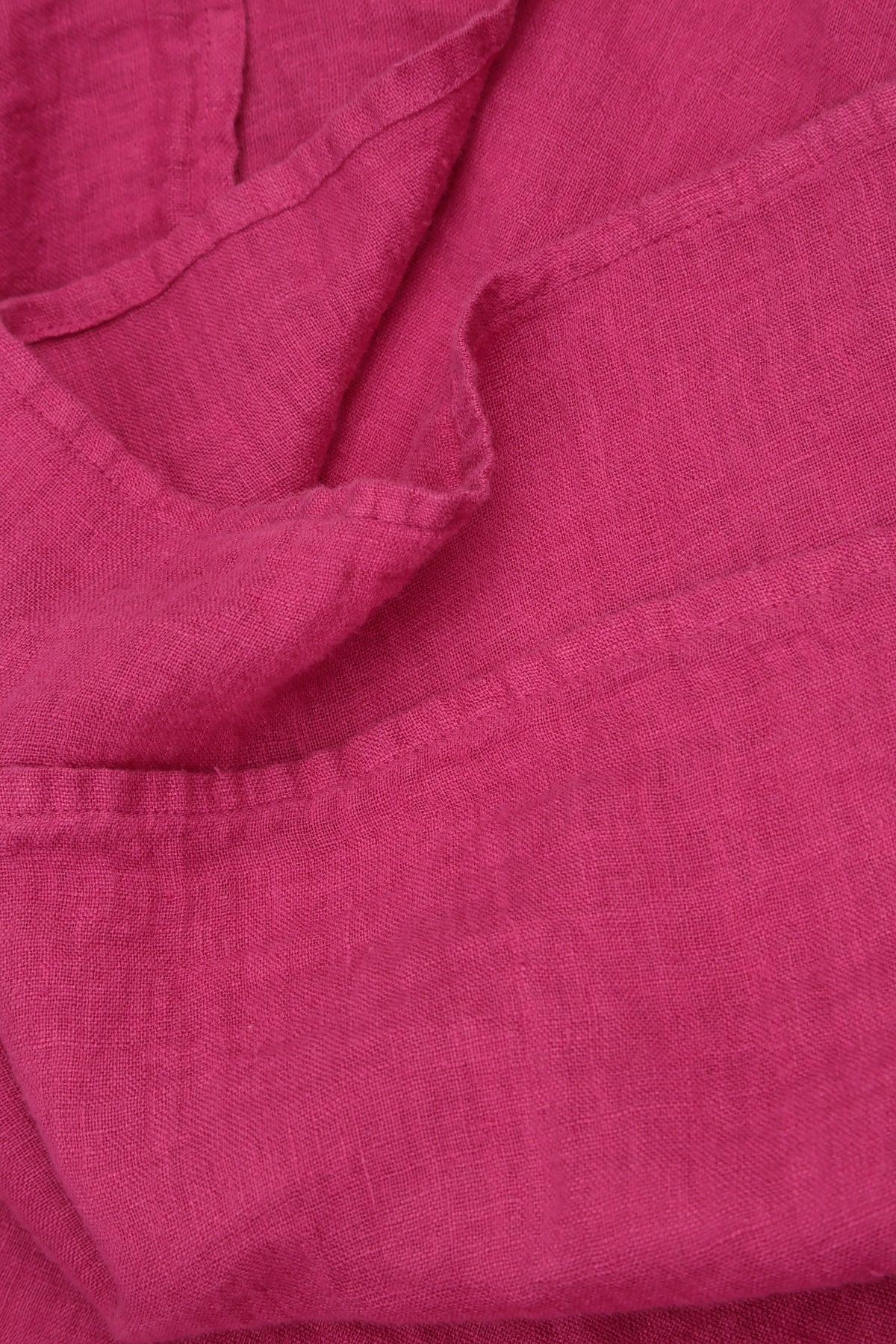 Veste en lin de gaze fuchsia ouverte