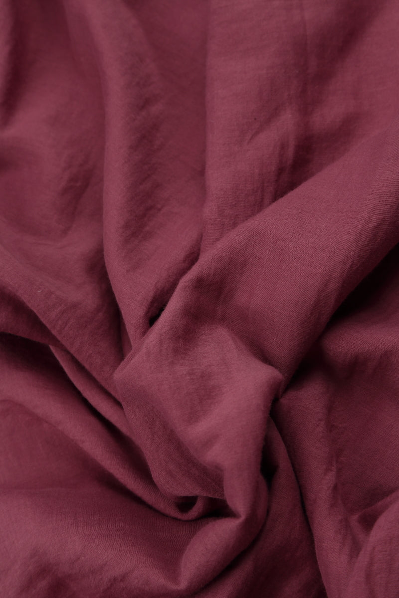 Layered Antique Ruby Silk Cotton Blouse 5