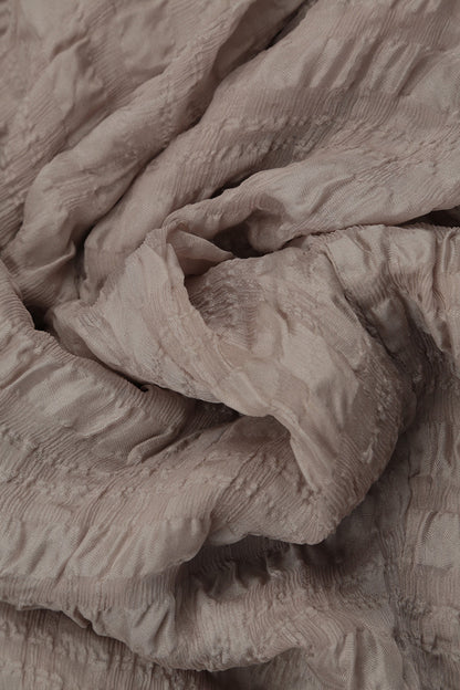 Layered Beige Light Silk Blouse