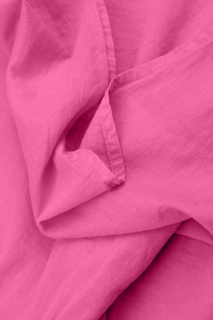 Layered Fuchsia Silk Cotton Blouse 5
