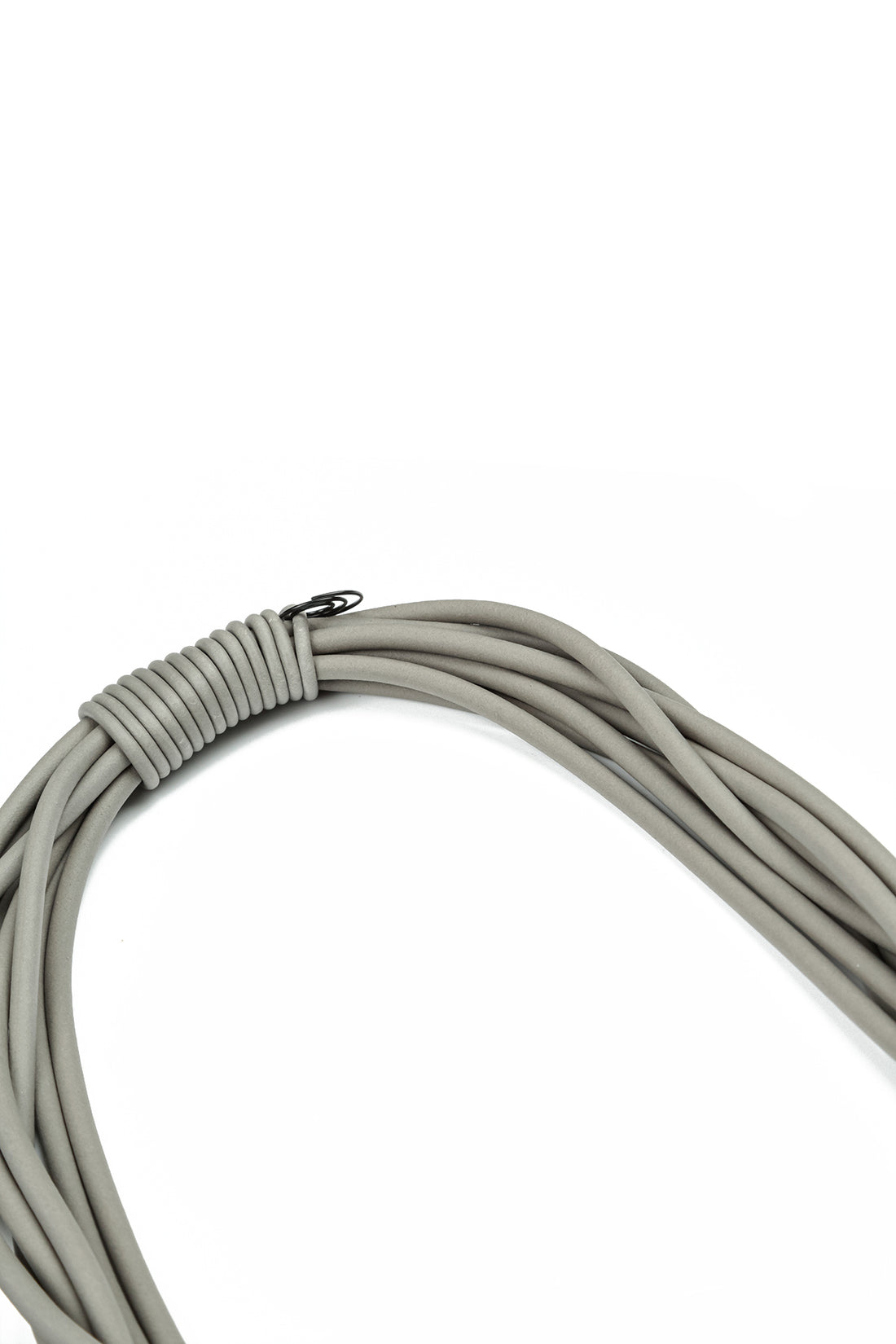 Layered Grey Rubber Necklace 6