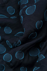 Layered Royal Blue Bubbles Silk Dress 5