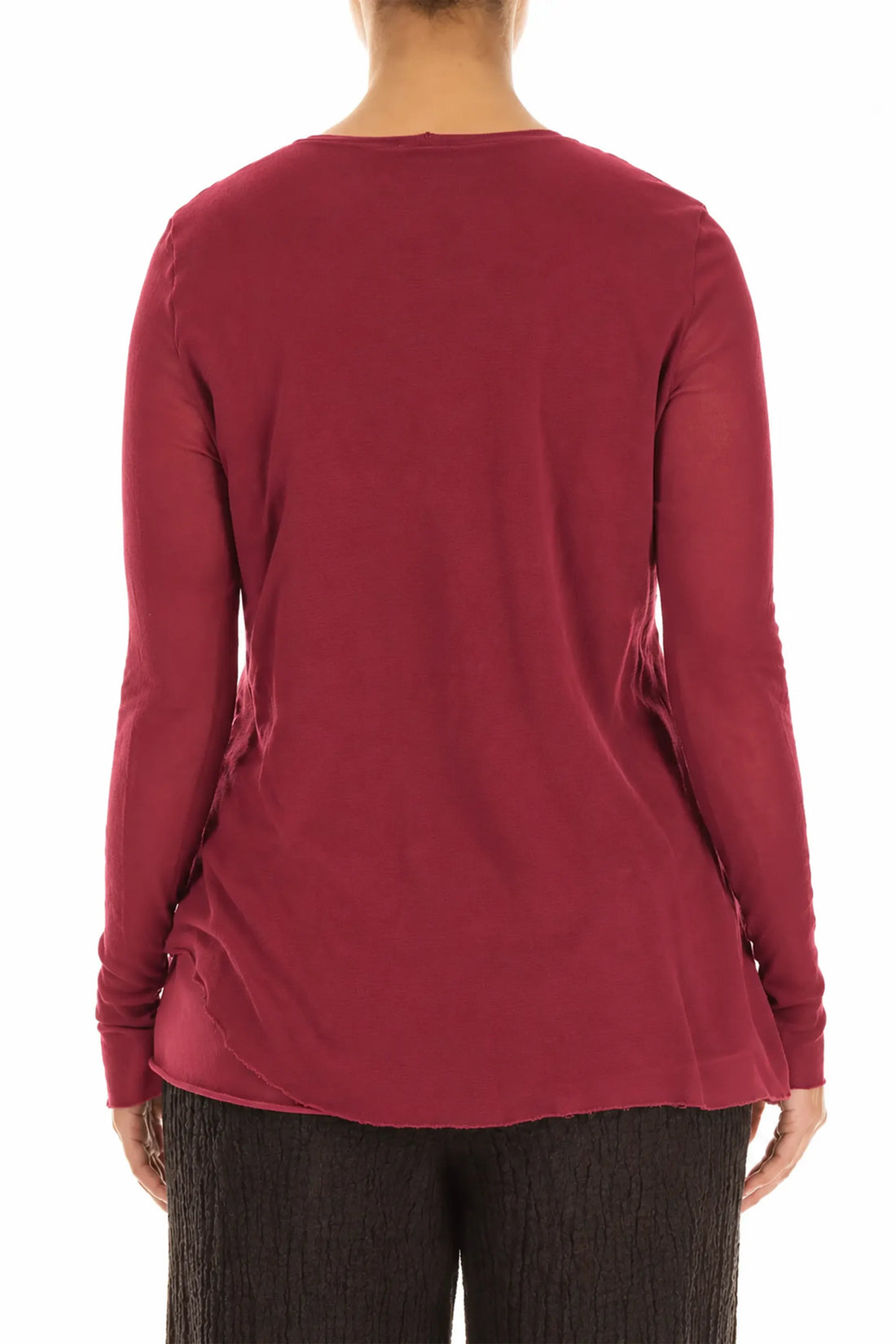 Layered Ruby Mesh Cotton Top 2