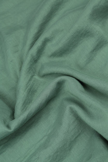 Mehrlagige Bluse aus Seide und Baumwolle in Salbeigrün