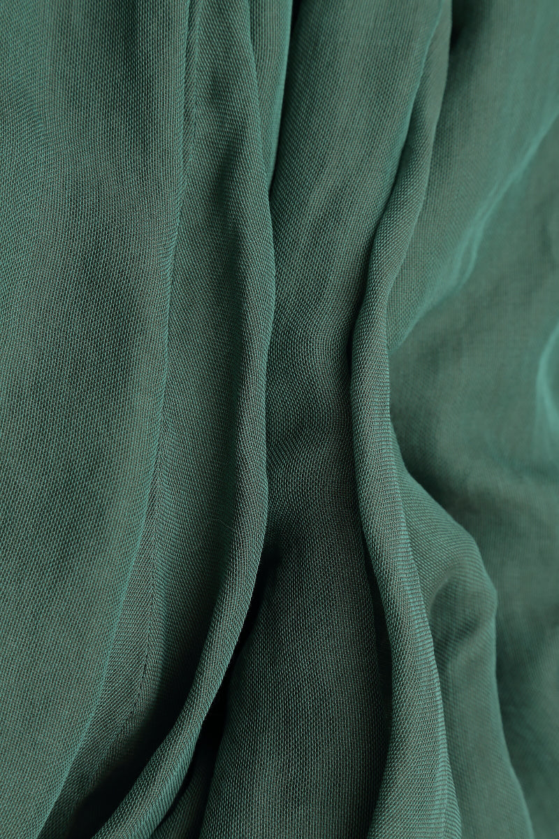 Layered Sage Silk Cotton Skirt 5