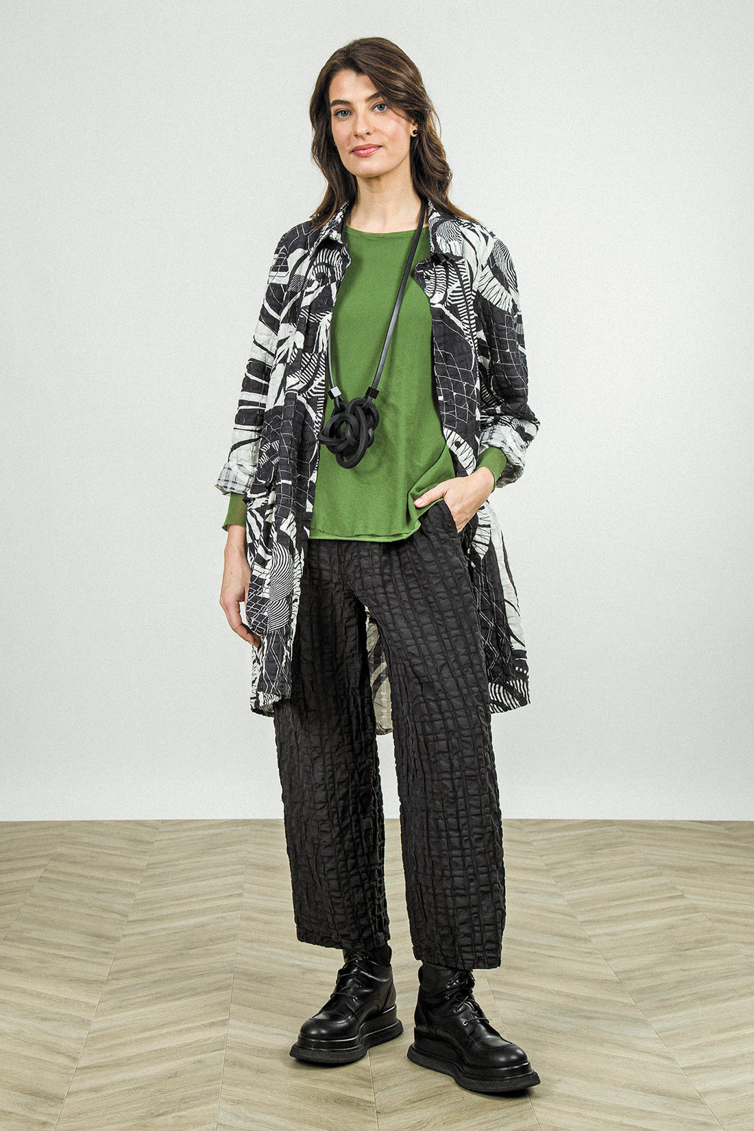 Layered Shamrock Green Mesh Cotton Top 7