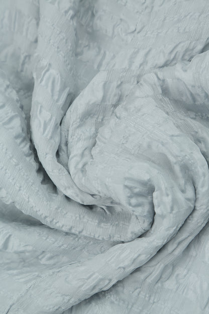 Layered Silver Grey Light Silk Blouse 5