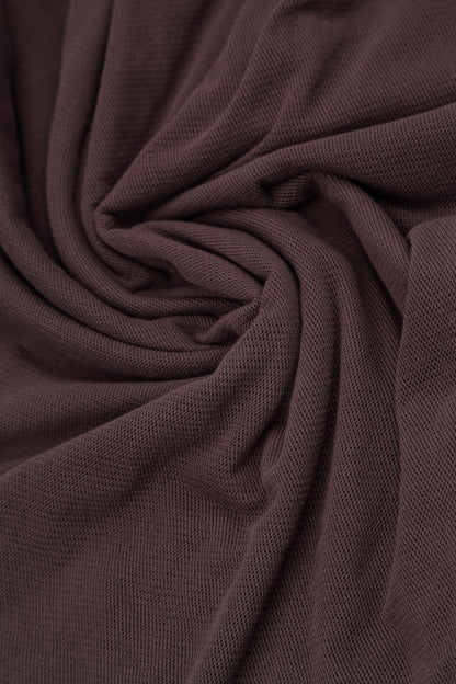 Layered Truffle Brown Mesh Cotton Top 5